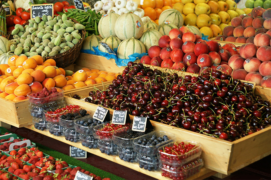 Fruits locaux et exotiques